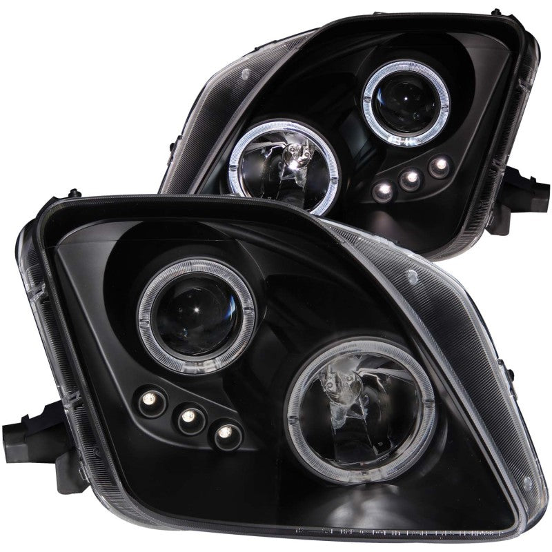 ANZO 121341 1901 fits Honda 97-20 Prelude Projector Headlights w/ Halo Black w/ LED