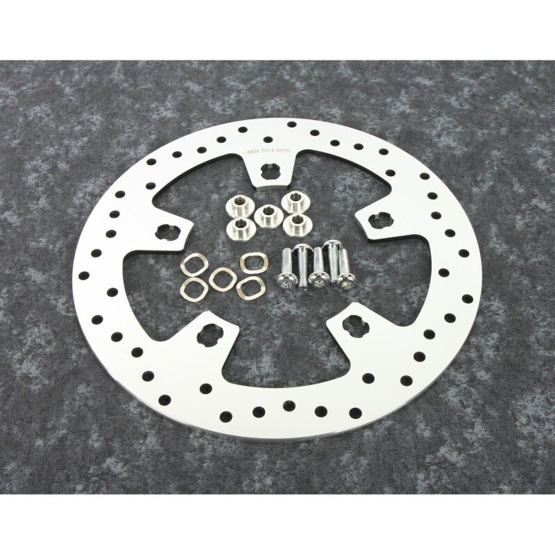 Bikers Choice 482594 14-Up Touring Lug Mount Polished Stainless Front Brake Rot