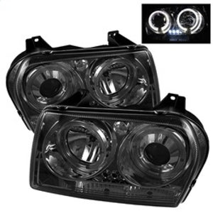 Spyder 5009203 fits Chrysler 05-08 300 Projector Headlights LED Halo LED Smke (