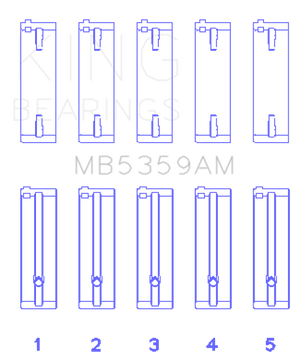 KING KINGMB5359AM0.25 fits KING MB5359AM0.25 Engine Bearings fits Mazda Fe 2.0L