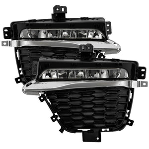 SPYDER 9054211 22-24 fits Jeep Grand Cherokee (2-Row) OEM LED Fog Lights w/Switch - Clear (FL-JGC22-LED-C)