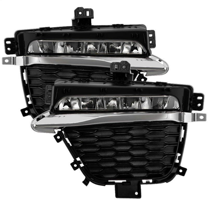 SPYDER 9054211 22-24 fits Jeep Grand Cherokee (2-Row) OEM LED Fog Lights w/Switch - Clear (FL-JGC22-LED-C)