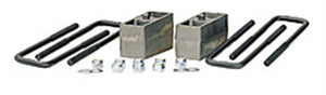 Fabtech FTS21111 11-19 fits GM C/K3500HD 2WD/4WD 1in Rear Leaf Spring Block & U-Bolt Kit