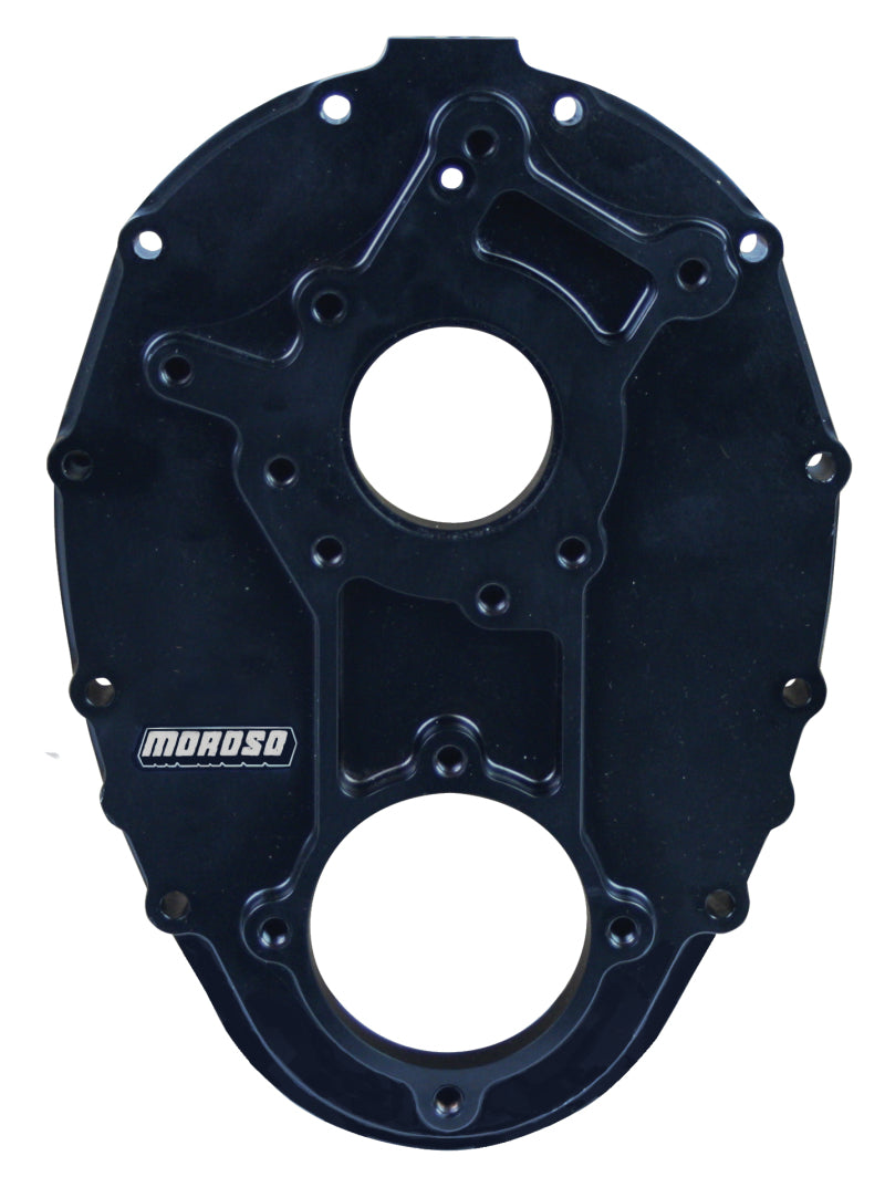 Moroso 60200 fits Chevrolet Small Block Timing Cover - Non-Raised Cam - Sprint Car - Aluminum