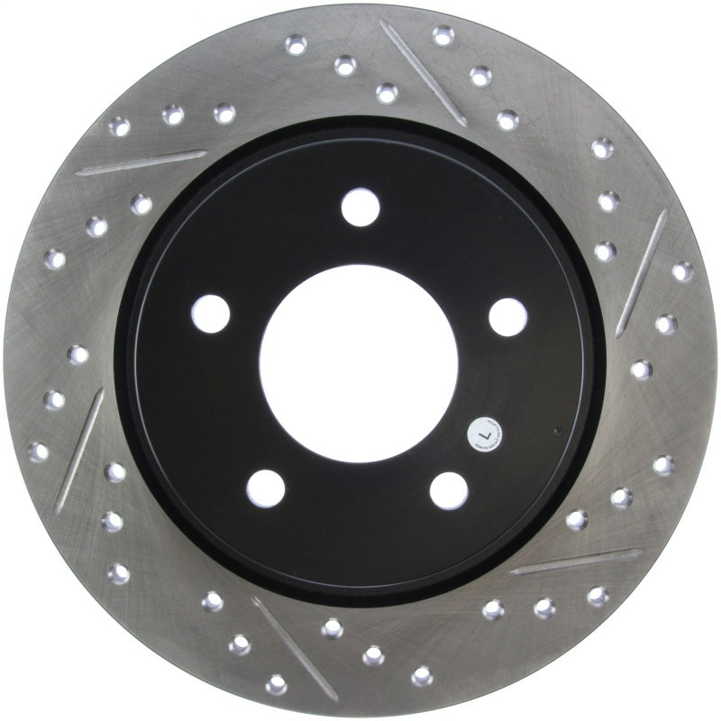 Stoptech 127.45067L 04-10 Mazda3 Slotted & Drilled Left Rear Rotor