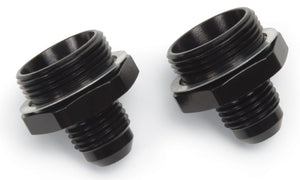 Russell 640223 Performance -6 AN Carb Adapter Fittings (2 pcs.) (Black)