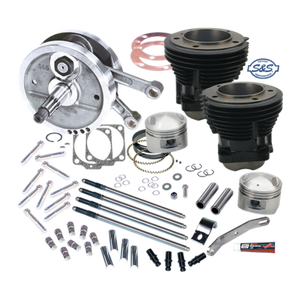 S&S Cycle 91-9140 70-84 BT 103in Sidewinder Big Bore Stroker Kit - Gloss Black