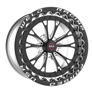 Weld  94HB7110B77F Vitesse 17x11 / 5x4.75mm BP / 7.7in. BS Black Wheel - Black S