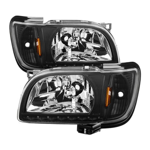 5056214 Xtune fits Toyota 01-04 Tacoma 1 Piece w/ Black Trim Crystal Headlight