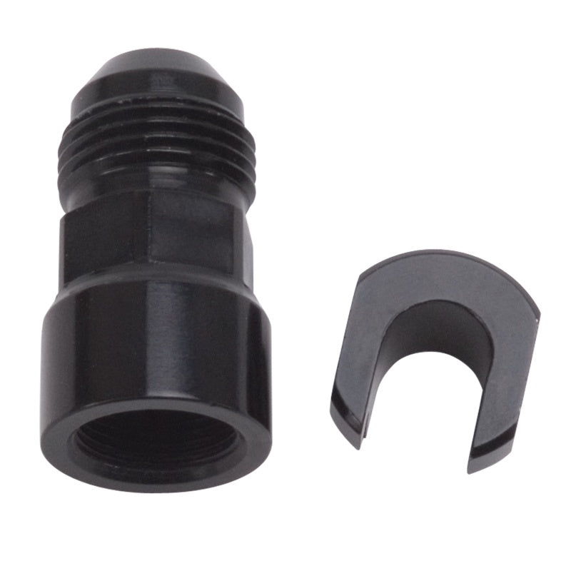 Russell 644133 Performance -8AN Male to 3/8in SAE Quick-Disconnect Female (Black Single)