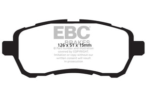 EBC UD14541 2010-2016 fits Mazda 2 1.5L Ultimax2 Front Brake Pads