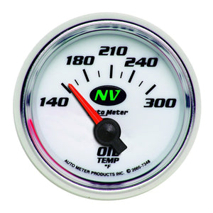 AutoMeter 7348 AutoMeter Gauge Oil Temp 2-1/16in. 140-300 Deg. F Electric NV