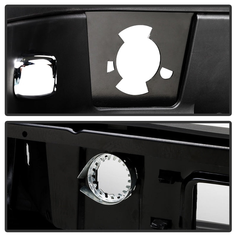SPYDER 9047091 xTune 07-13 fits Chevy Silverado 1500 w/Parking Sensor OEM Style Steel Rear Bumper - BLK RB-CS07-SET-WS-B