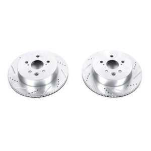 PowerStop fits Lexus GS300 Rear Evolution Drilled & Slotted Rotors - Pair
