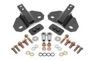 BMR Suspension SM770H 24-25 fits Ford Mustang Rear Steel Shock Mount - Blk Hammertone