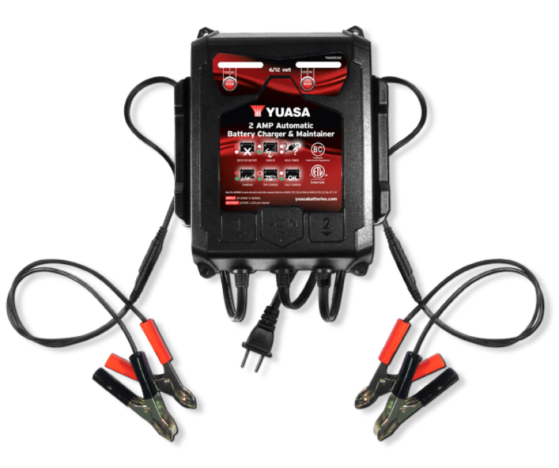 Yuasa YUA2AMPCH 2 Amp Charger & Maintainer (6/12V)