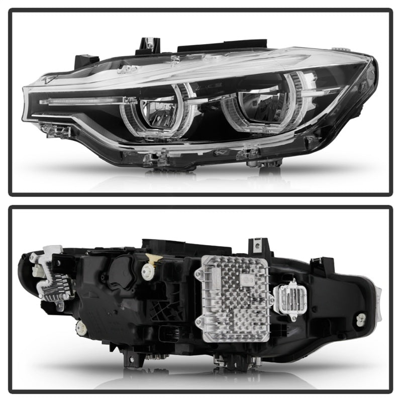 Spyder 9948534 fits BMW F30 3 Series 4Dr LED Projector Headlights Chrome PRO-JH