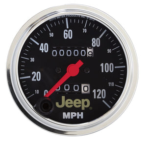 AutoMeter 880245 Autometer fits Jeep 85.7mm In-Dash 120 MPH Mechanical Speedometer Gauge
