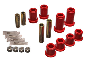 Energy Suspension 3.3185R 01-06 fits GM Silverado C2500 HD 2WD/K2500 HD 4WD Red Front End Control Arm Bushing Set