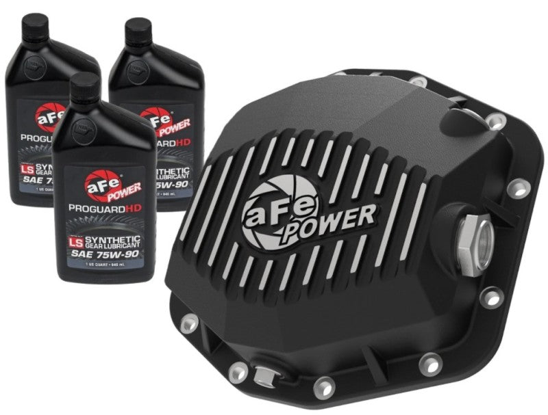AFE 46-71291B 2021 fits Ford Bronco w/ Dana M220 Diff Cover w/ Gear Oil Black S