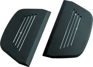 Kuryakyn 7554 Kuryakyn Premium Passenger Board Inserts 86-Up Touring Models Black
