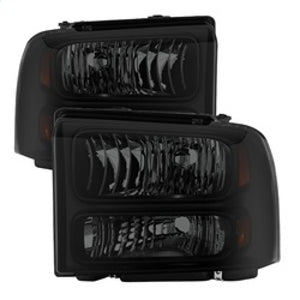 9030444 Xtune fits Ford 05-07 F250/350/450 Super Duty Crystal Headlights Black