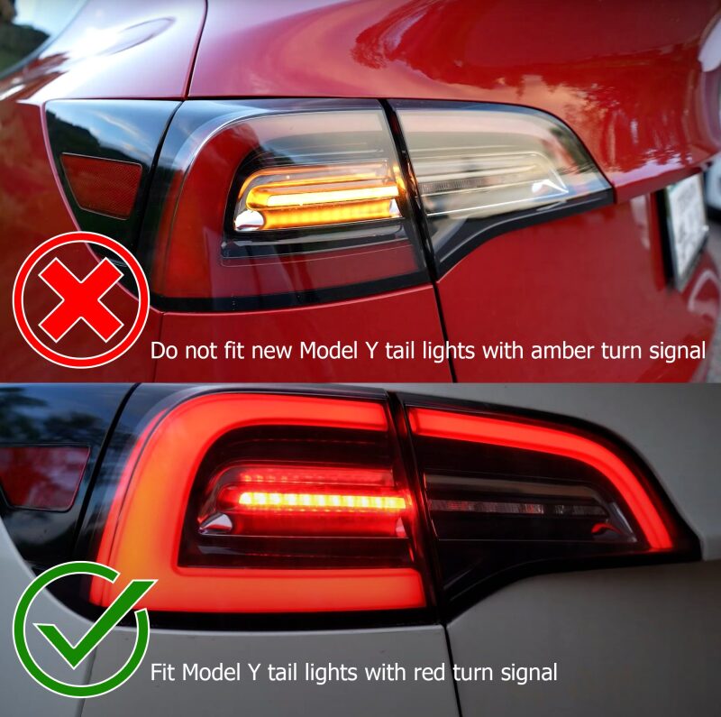 AlphaRex 601010 17-22 fits Tesla Model 3 PRO-Series LED Tail Lights Jet Black