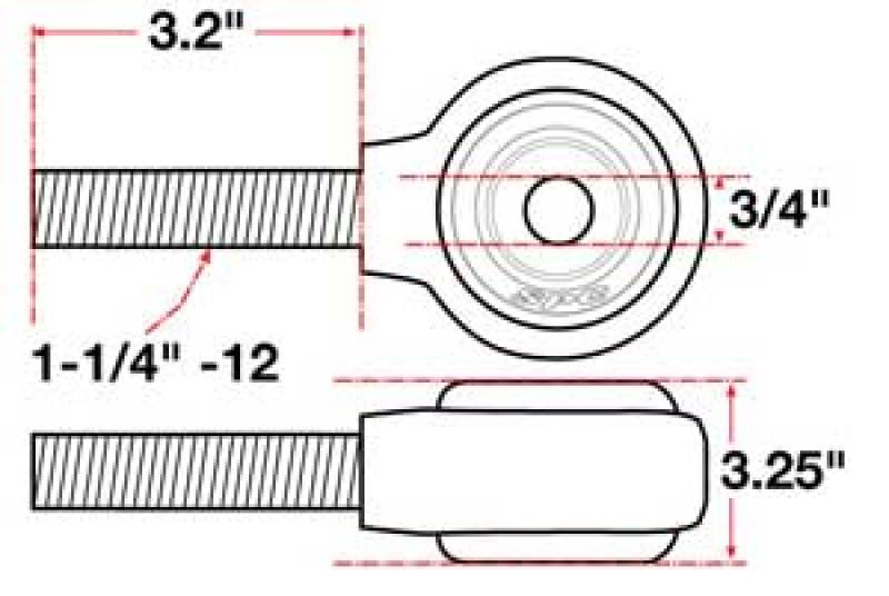 SPC Performance 15750 XAXIS Rod End Ball Joint