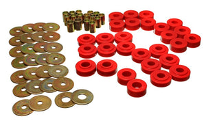 Energy Suspension 4.2127R Rear Spring Frame Shackle Kit - Red