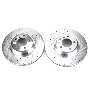 PowerStop fits BMW 02-05 745i Front Evolution Drilled & Slotted Rotors - Pair