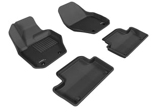 3D MAXpider L1VV01501509 2018-2020 Lincoln/fits Ford Navigator/Expedition Kagu 3rd Row Floormats - Black