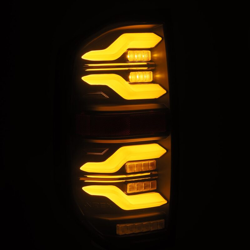 AlphaRex 672030 14-21 fits Toyota Tundra LUXX LED Taillights Alpha Blk w/Acti