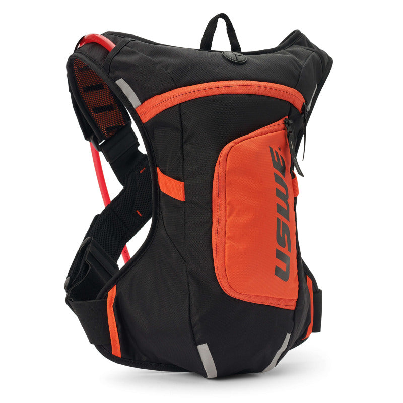 USWE 2043438 Moto Hydro Hydration Pack 4L - Black/Factory Orange