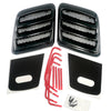 Roush 422325 2018-2023 fits Mustang Hood Heat Extractors - Gloss Black