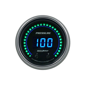 AutoMeter 6752-CB Autometer 52.4mm Black Switchable 0-1600 PSI/0-110 BAR Fluid Pressure Cobalt Elite Digital Gauge