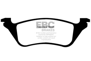 EBC UD858 01-07 fits Chrysler Town & Country 3.3 Rear Rotors Ultimax2 Rear Brake Pads