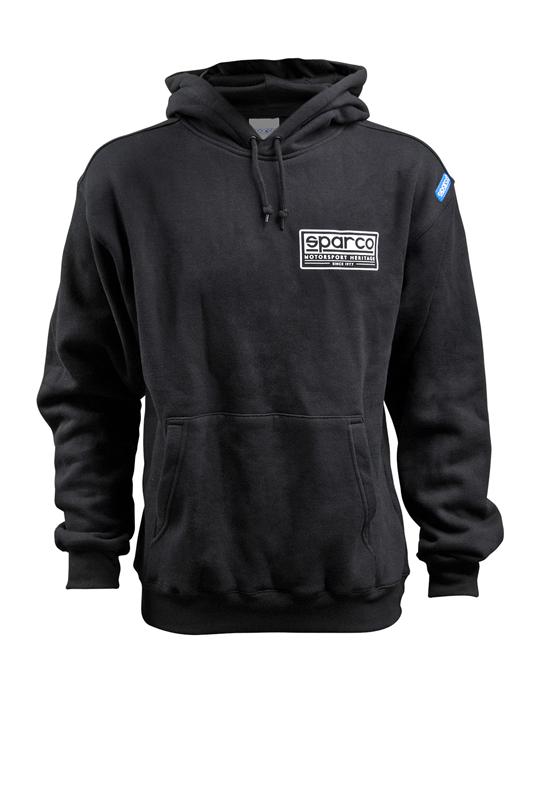 SPARCO SP03200NR2M Sparco Sweatshirt Hooded Heritage Blk Me