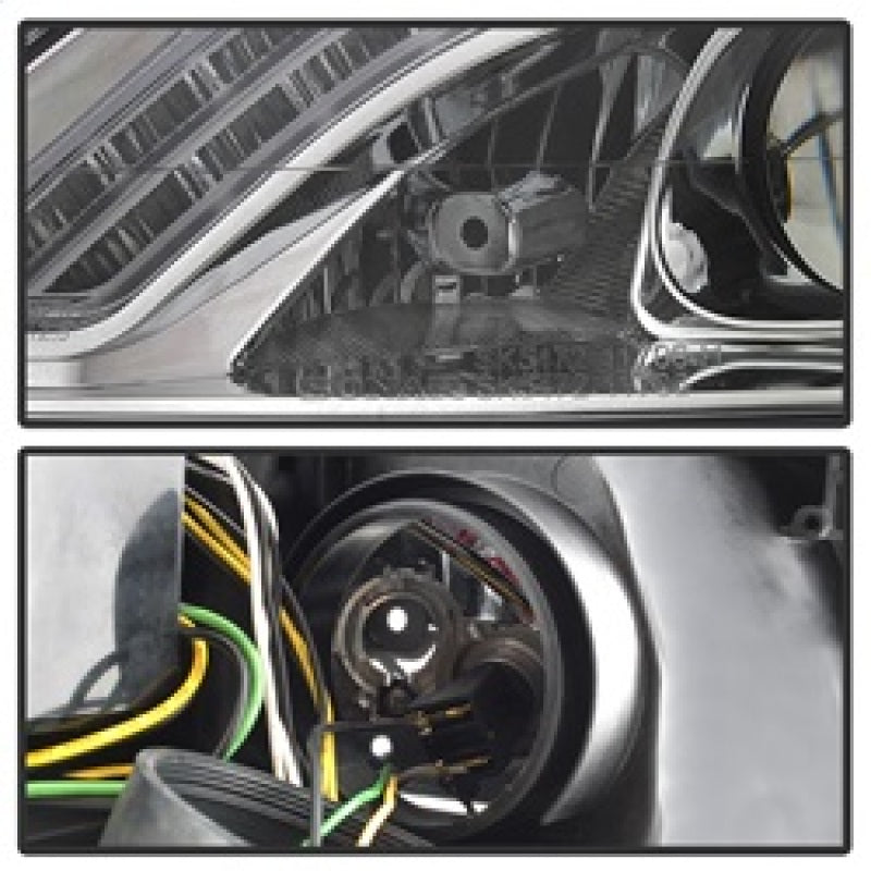Spyder 5083906 fits Mercedes W221 S Class Headlights - HID Model Only - Chrome