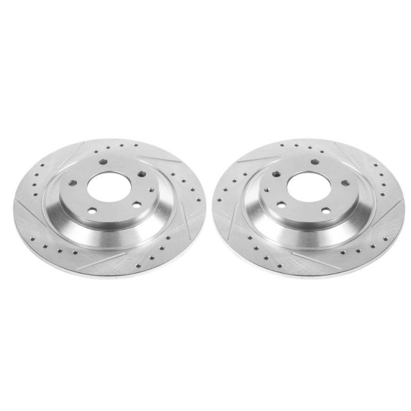 PowerStop fits Mazda 13-19 CX-5 Rear Evolution Drilled & Slotted Rotors - Pair