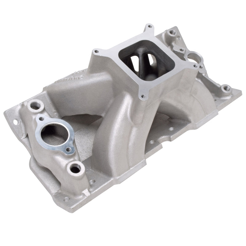 Edelbrock 2814 Super Victor fits SBC Manifold for GM Cast Iron Vortec Heads (Race Manifold)