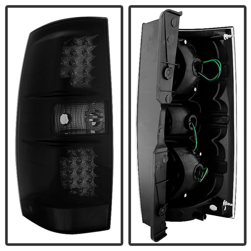 9033926 Xtune Mc Yukon/Yukon Denali LED Tail Lights Black Smoked ALT-JH-CSUB07