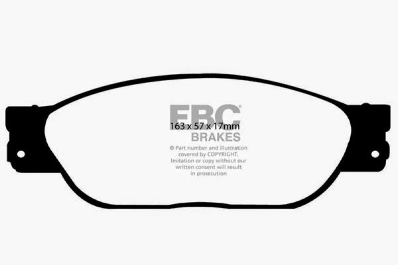 EBC DP21220 fits Ford 01-05 Thunderbird 3.9 Greenstuff Front Brake Pads