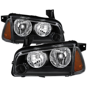 xTune 9040160 fits Dodge Charger 05-10 (Non-HID) OEM Style Headlights w/ Corner