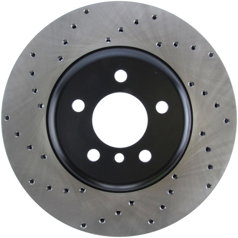 Stoptech 128.34124R 11-15 BMW 535i/535xi/ 12-15 640i Front Right Drilled Sport Brake Rotor