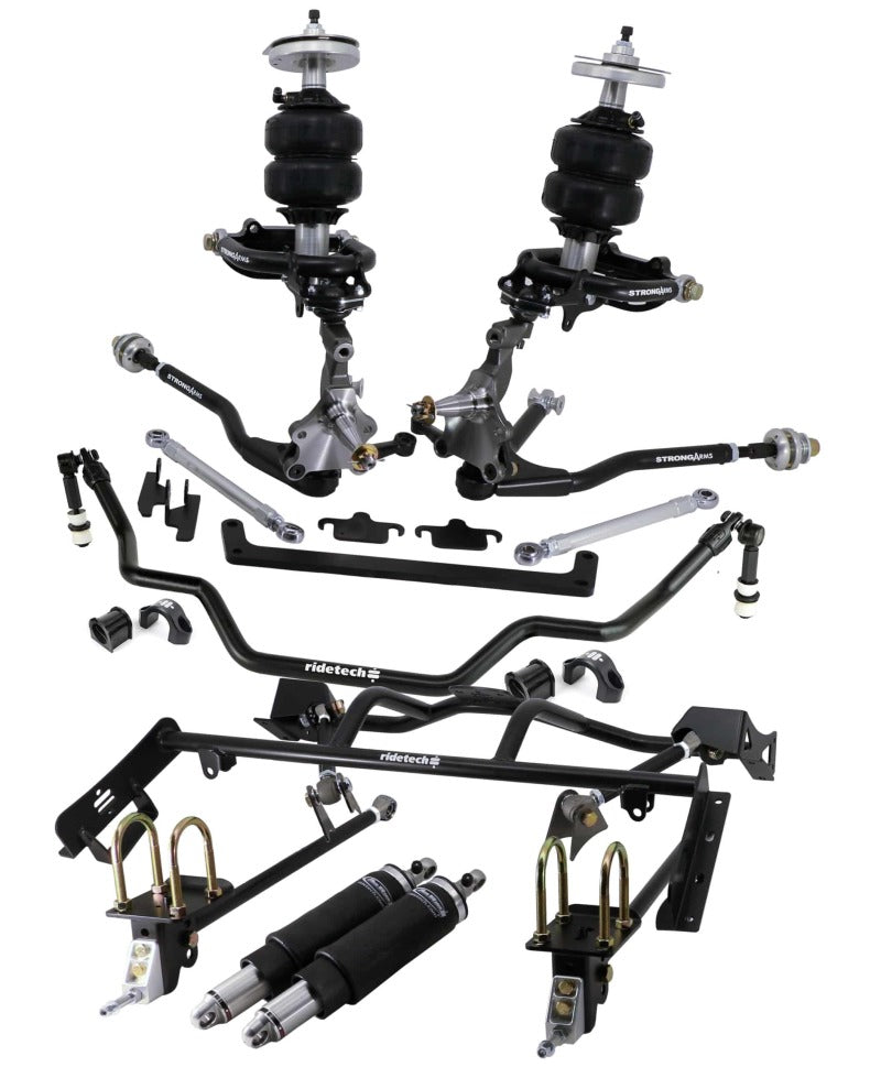 Ridetech 12090297 64-66 fits Ford Mustang Complete Air Suspension System w/ Pin Spindles