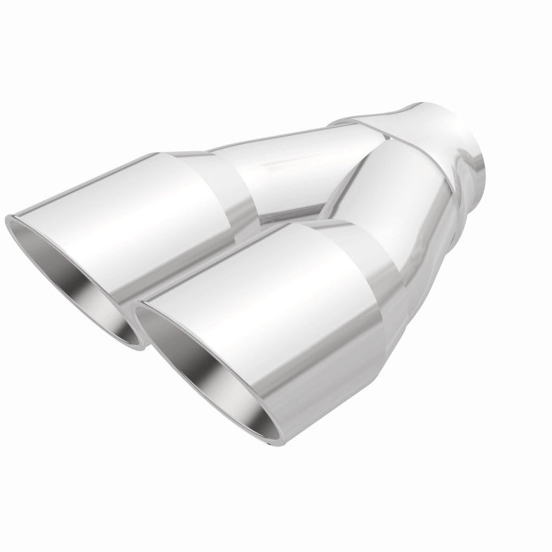 MagnaFlow 35226 Double Wall 3in Dual Round Polished Tip 2.25in Inlet