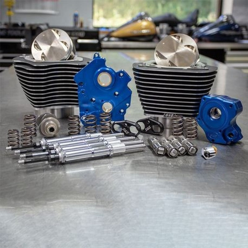 S&S 310-1050B Cycle 2017+ M8 Models 4.250in Bore 550C Cam w/ Chrome Pushrods Pow