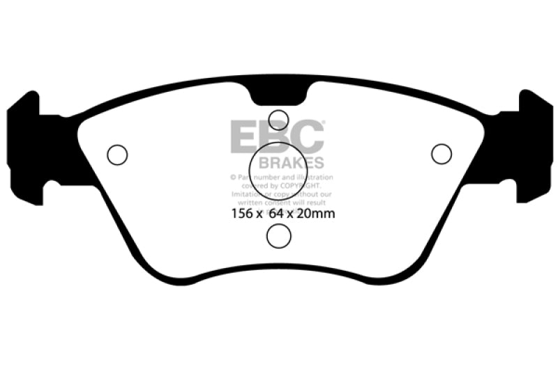 EBC DP21075 fits Chrysler 03-08 Crossfire 3.2 Greenstuff Front Brake Pads