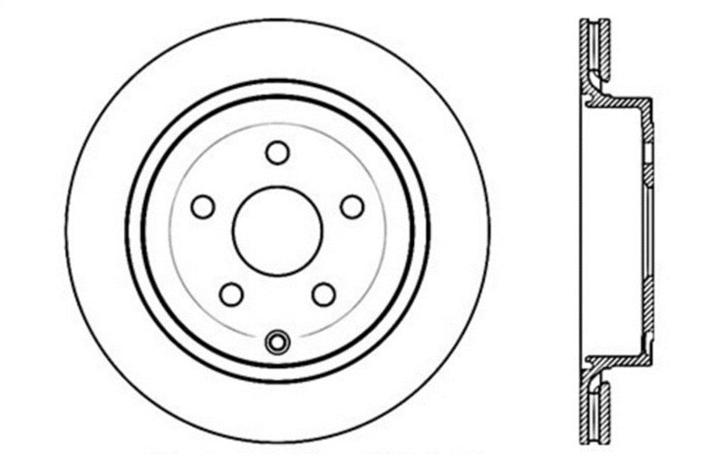 Stoptech 128.62113L Drilled Sport Brake Rotor