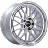 BBS LM256DSPK LM 20x10 5x120 ET45 Diamond Silver Center Diamond Cut Lip Wheel -82mm PFS/Clip Required